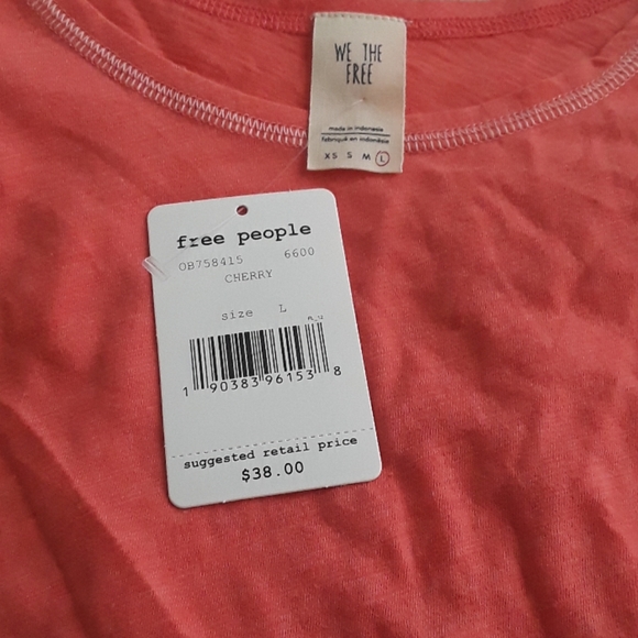 Free people salmon top.NWT. - Picture 3 of 3